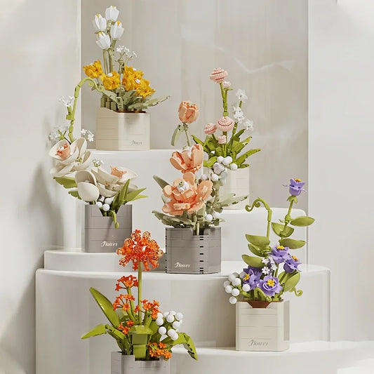 Roses Building Blocks Set